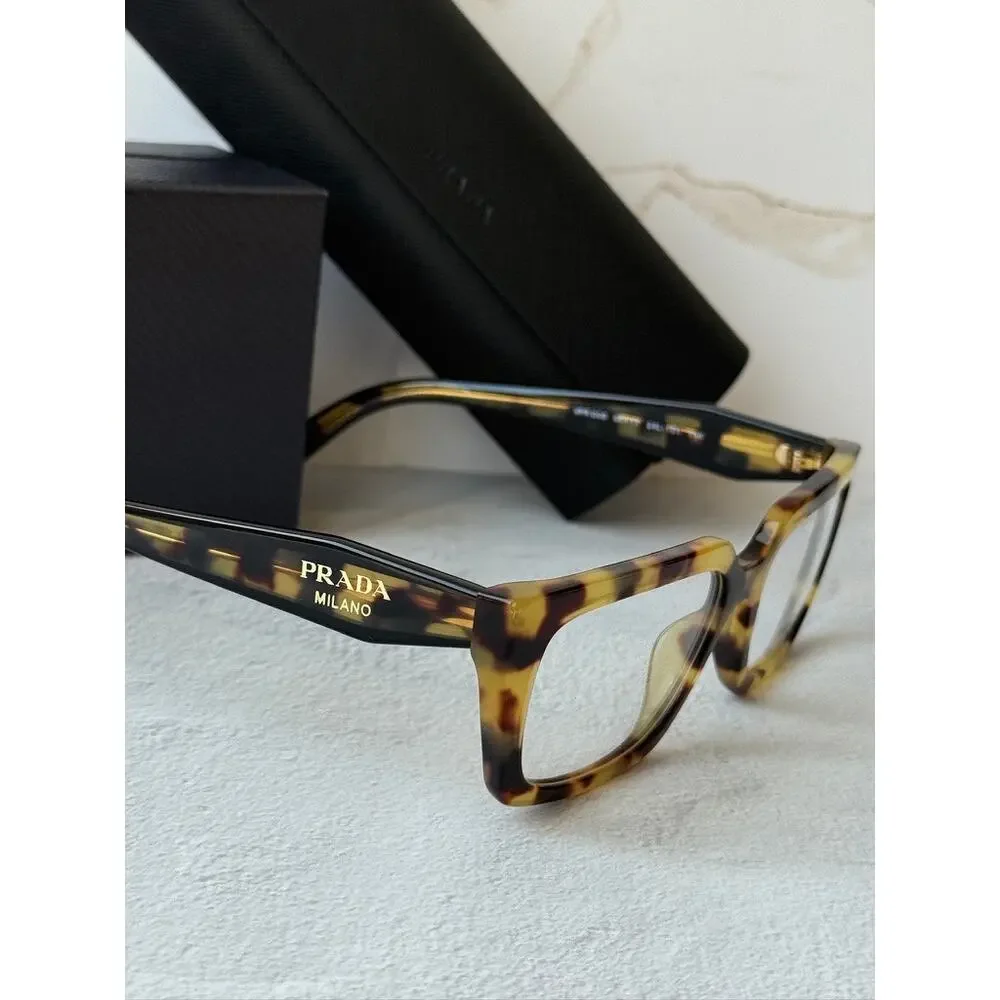 NEW Prada PR D02V Tortoise Brown Rectangular Frames - Picture 6 of 7